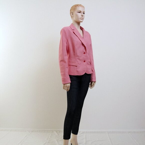 7th Avenue Design Studio Plaid Cropped Blazer - Picture 1 of 10